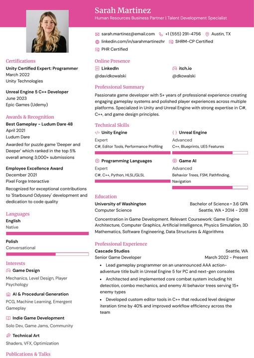 Preview of the Ditto resume template